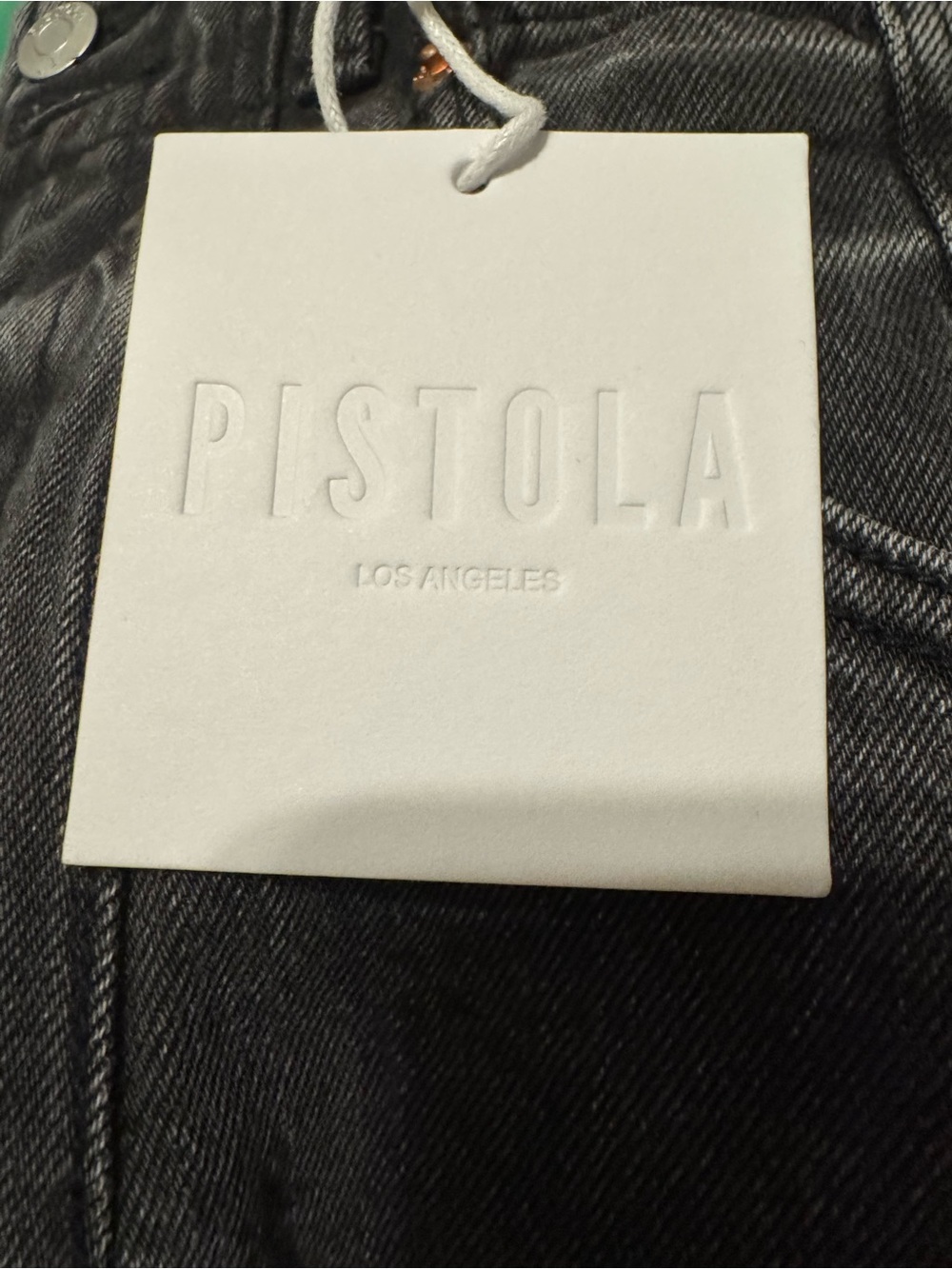 Pistola Jeans Scarlett High Rise Wide Leg Gaucho Black Revolve NWT 26 - Picture 7 of 10